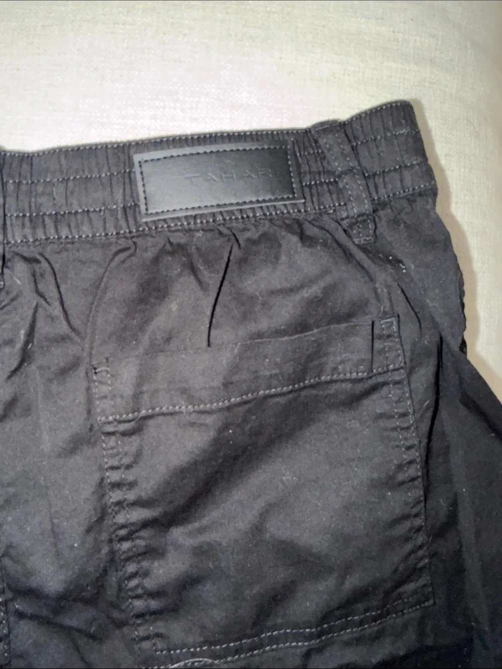 Tahari Black Cargo Bermuda Shorts